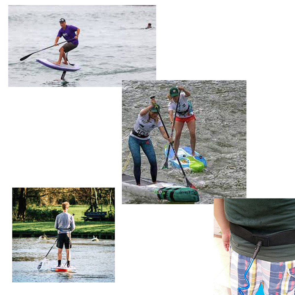 Surfboard Leash - Correa Enrollada Ajustable para Tablas de