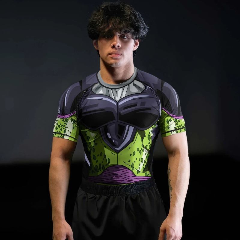 Rash Guard - Camiseta de Compresión Dragon Ball Cell
