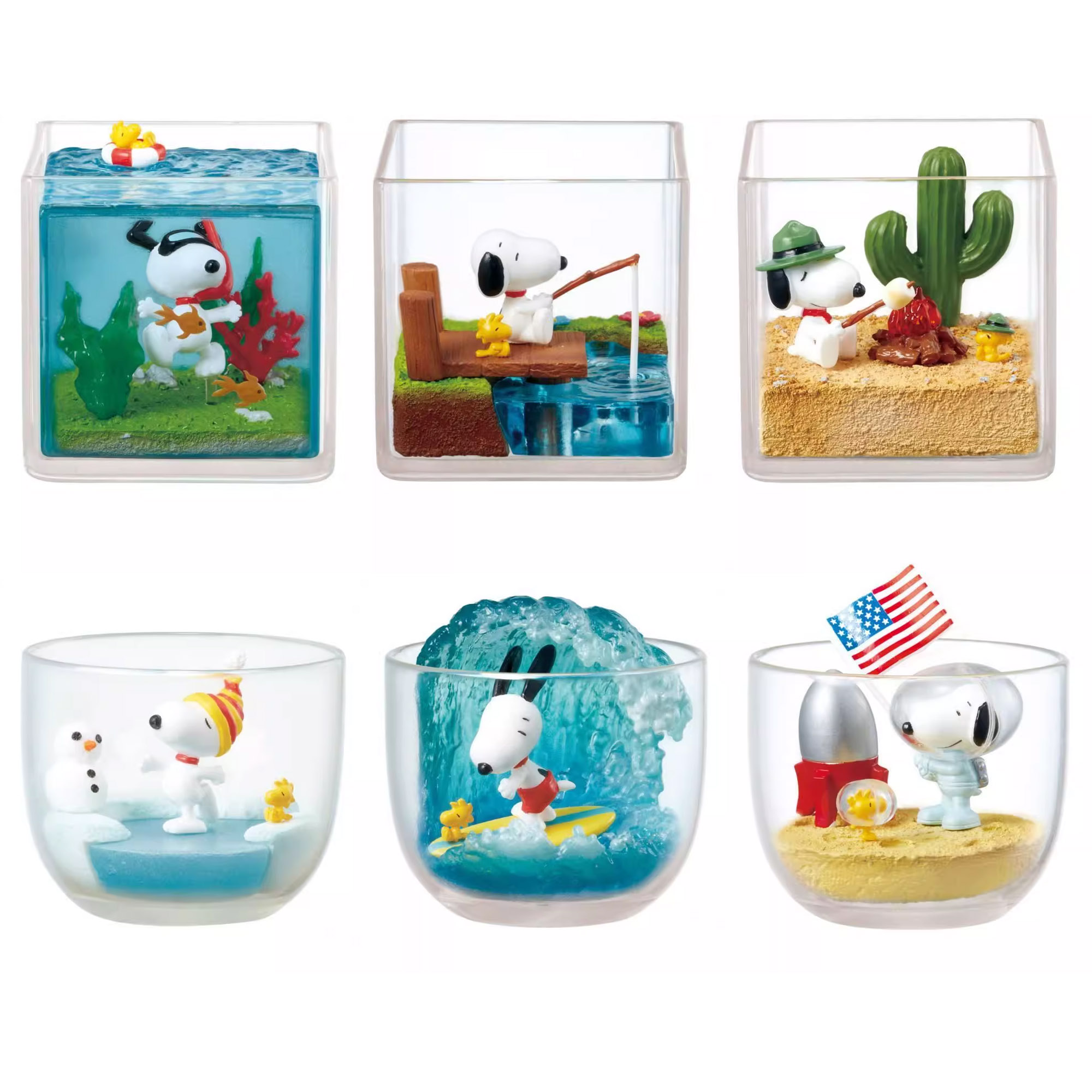 Figuras de Snoopy Woodstock Ha - Snorkel Set reseña y precio