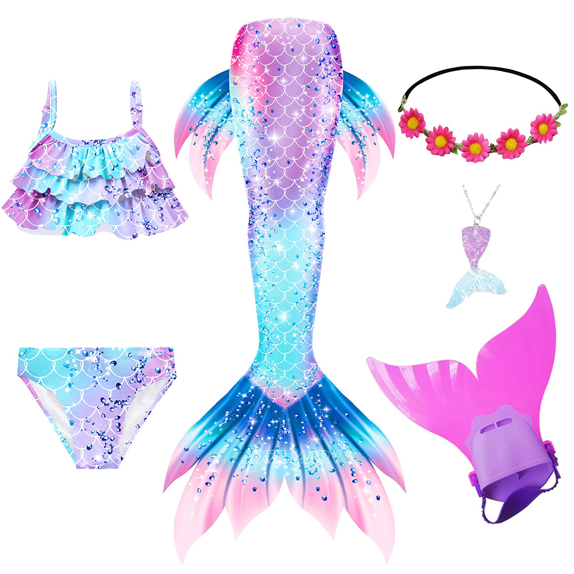 6 unids/set Ariel niñas nataci - Swim Fins reseña y precio