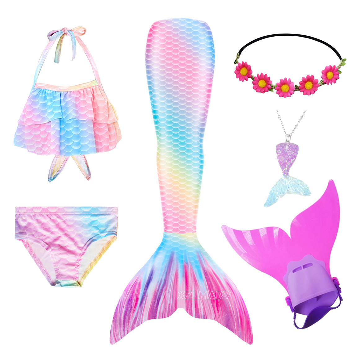 6 unids/set Ariel niñas nataci - Swim Fins reseña y precio
