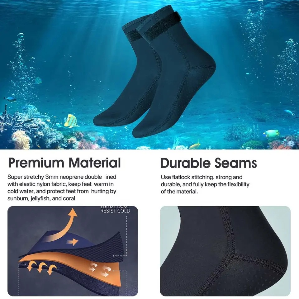 Calcetines de buceo de neopren - Wetsuit Men reseña y precio