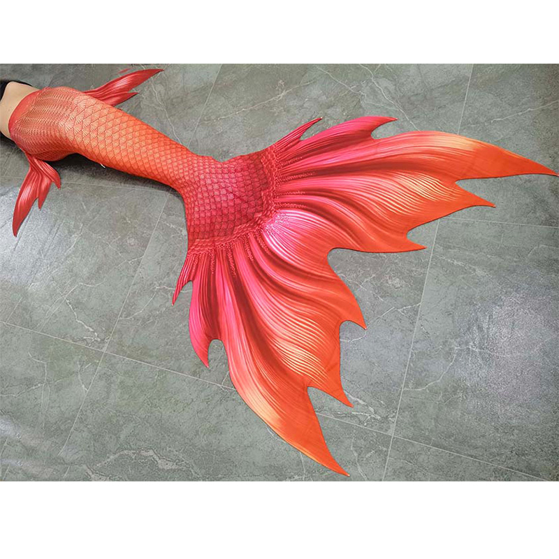 Cola de sirena naranja para mu - Swim Fins reseña y precio