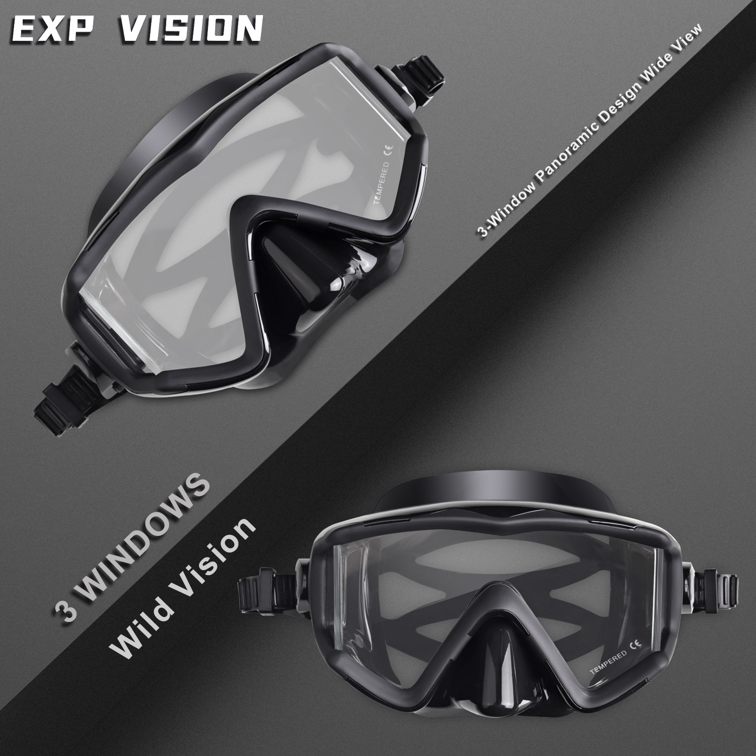 EXP VISION-máscara de buceo co - Goggles Swim reseña y precio