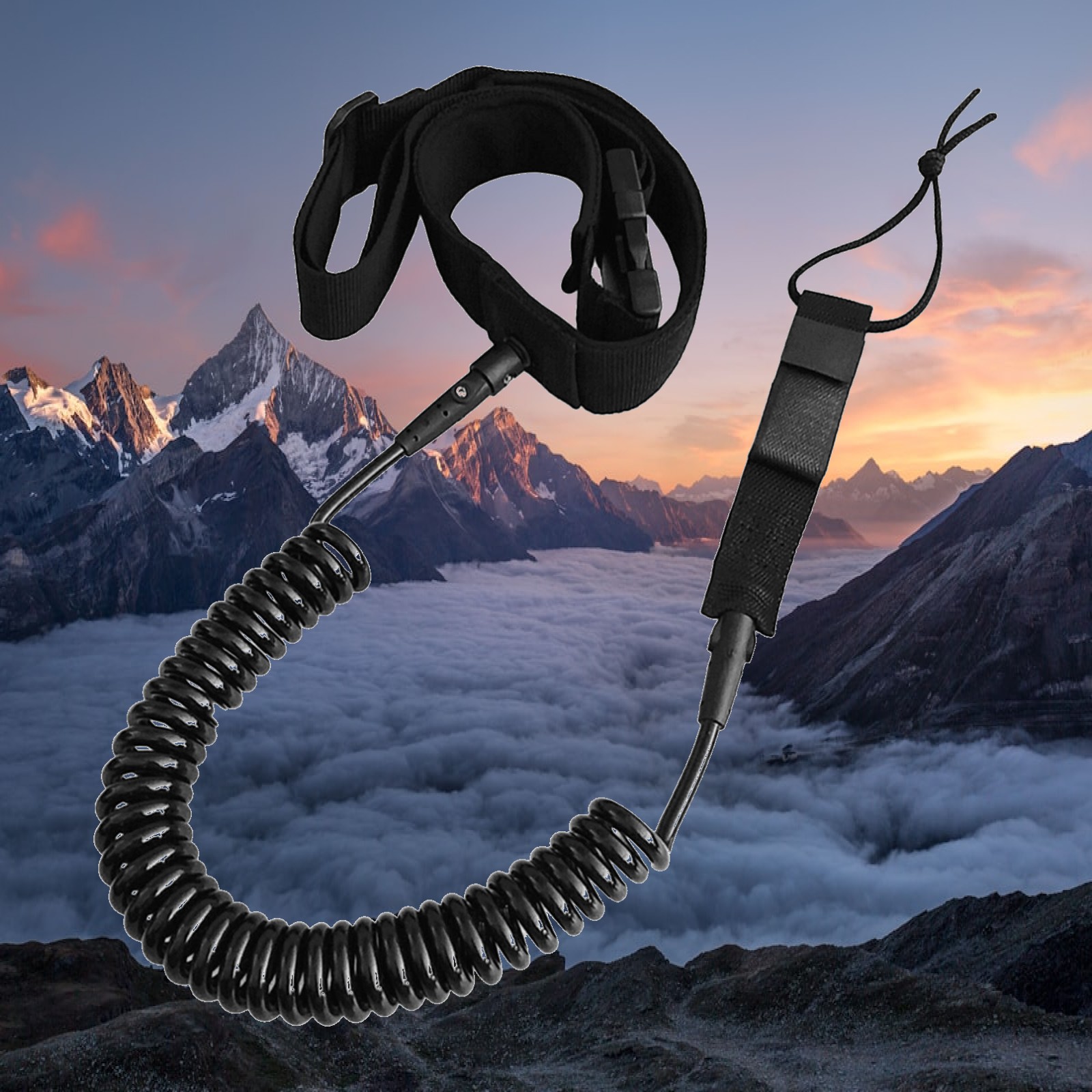 Correa de SUP en espiral, dura - Surfboard Leash reseña y precio