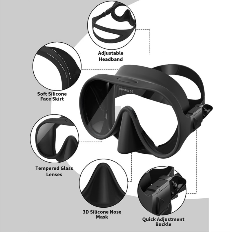 Set de Snorkel para Adultos, M - Snorkel Set reseña y precio