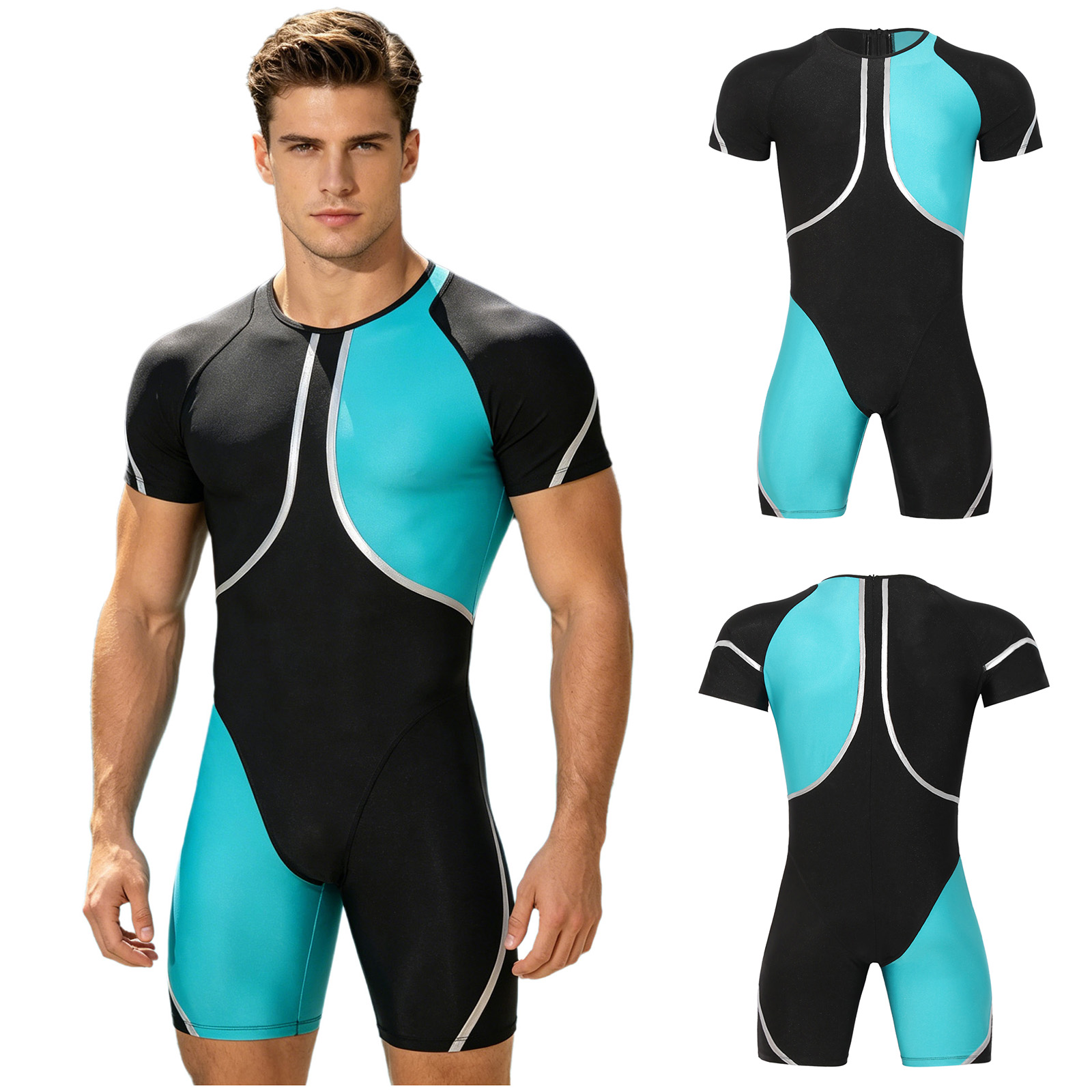 Traje de baño de una pieza par - Wetsuit Men reseña y precio
