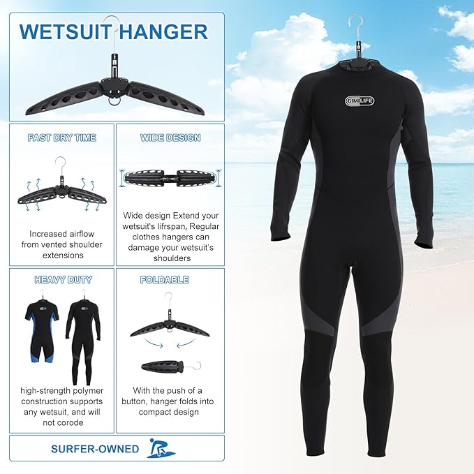Colgador de trajes de neopreno - Wetsuit Men reseña y precio